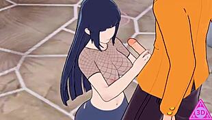 koikatsu naruto hinata gets wild with blowjob and handjob