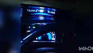 I was servicing a client in the truck, but he came too soon.