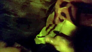 I was servicing a client in the truck, but he came too soon.