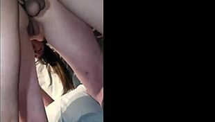 Amateur hotwife Kvet endures rough anal pounding