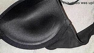 I cum on my best friend's new bra!