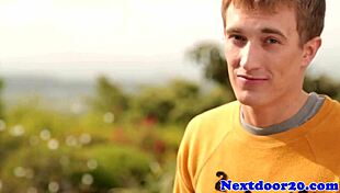 Gay Athletic Stud Wanks in Bath