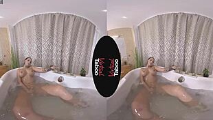 Oh, That Round Butt in the Bubble Bath! POV Taboo Boobs