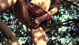 rosita, fuck that tattooed ass in nature!