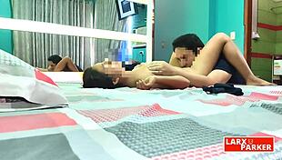 Roxy's muff diving session in the room casting