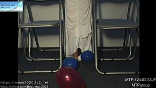 natural muscle girl operates without voice for visual effects in japanese fetish