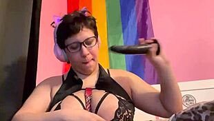 Nerdy Teen Gets Rough Face Fucking