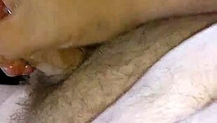 Amateur homemade self-pleasure session with handjob