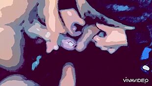 Gay Menage Animation in Dark