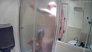 Excited couple shares moments