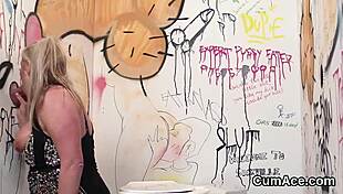 wicked centerfold gets cum load on her face, swallowing every drop