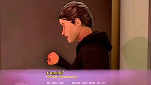 Step sister pulls pants to reveal giant cock to step mom in living room