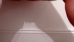 fun squirting session with my big black dildo