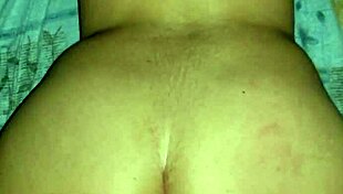 Intense doggystyle fucking her bent-over ass