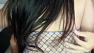 Latina couple enjoys intimate ass play until climax.