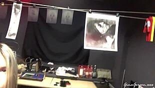 small stop in moscow with skinny blonde russian amateur