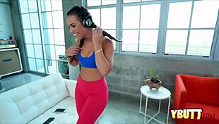 Big Ass Babe Rides Long Cock Hard