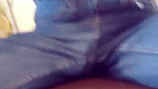 gaste85 peeing in his pants right in the kitchen.