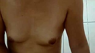 asian wife masturbating solo in her room 😍