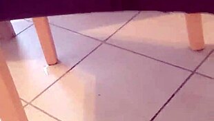 gaste85 peeing in his pants right in the kitchen.