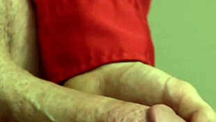 hot hunk jerks off and cums on desk