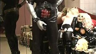 Roxina enjoys her black cock doll in xxxl fun.