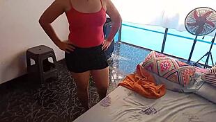 Best Friend Caught And Fucked While Spying Through The Door