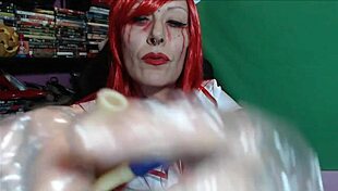 Sexy nylon mistress for BDSm fun
