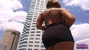 Hey, mindy flashes her huge tits in risky public outdoor spots, tanned and nude for all to see.