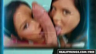 brace faced teen kaylee hilton sucks cock and gets hard fucked by blonde amateurs in reality