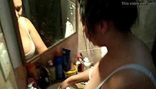 Sarah Rosa Washes Her Panties In Horny Fetish Fun!