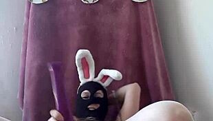 French Sexy Slave Whore Endures BDSM Easter Bunny Torture, European Slut Submits in Intense Bondage Session!