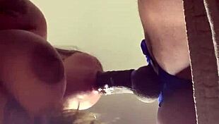 Get a great view while sucking that monster cock in interracial hardcore 😍