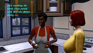 Sims 4 Parody: Miracle on 35th Street with Christmas Orgy. Handjobs and blowjobs in wild interracial action.