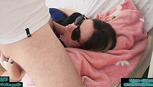 Amateur Gets Huge Facial Cumshot On Her New Glasses