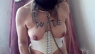 French Sexy Slave Whore Endures BDSM Easter Bunny Torture, European Slut Submits in Intense Bondage Session!