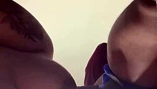 Get a great view while sucking that monster cock in interracial hardcore 😍