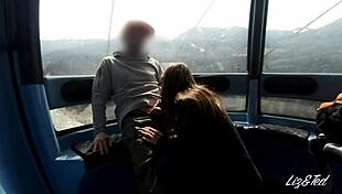 liz and ted get wild in the ski cabin