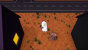 Naughty witch gets creampied in halloween hentai costume.