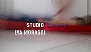 performer specialist in trampling performs fetishes and exotic fantasies