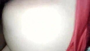 Putita in red dress rides my cock hard, moaning loud