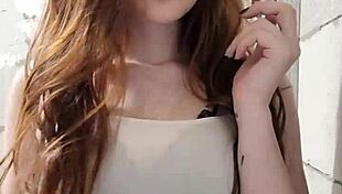 This Redhead Smoker Is Indulging In Her Fetish!