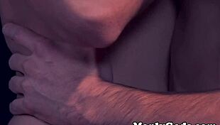 athletic guys in close contact wearing underwear and tattoos