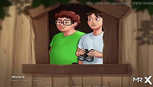 summertimesaga - adorable blonde chilling in the treehouse e3 53