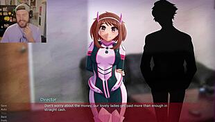 ochaco uraraka offers body for tuition in hentai scene