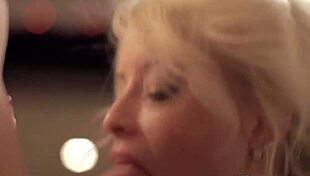 Blonde milf gives handjob blowjob and cumshot sweetie