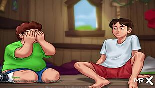 summertimesaga - adorable blonde chilling in the treehouse e3 53