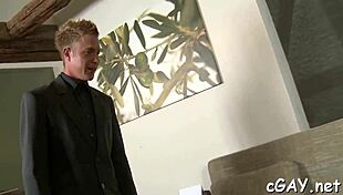 tough gay stud sucks juicy blowjob before bareback anal fucking in pov contest game 😈