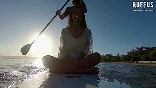 Ana Rothbard Masturbates and Fucks on Paddleboard!