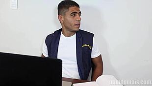 Guard Penetrates Office Boy With Huge Cock